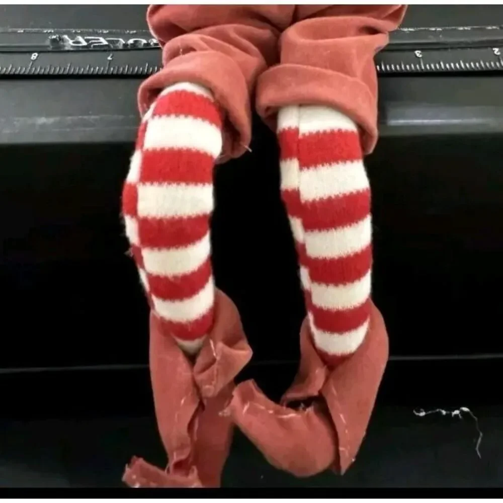 Vintage Santa Claus SHELF SITTER Bendable POSABLE Arms and Legs ORIGINAL BOX